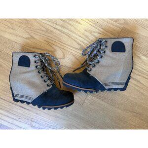 Sorel PDX Womens Size 6.5 Premium Wedge Booties Leather Ankle Boots